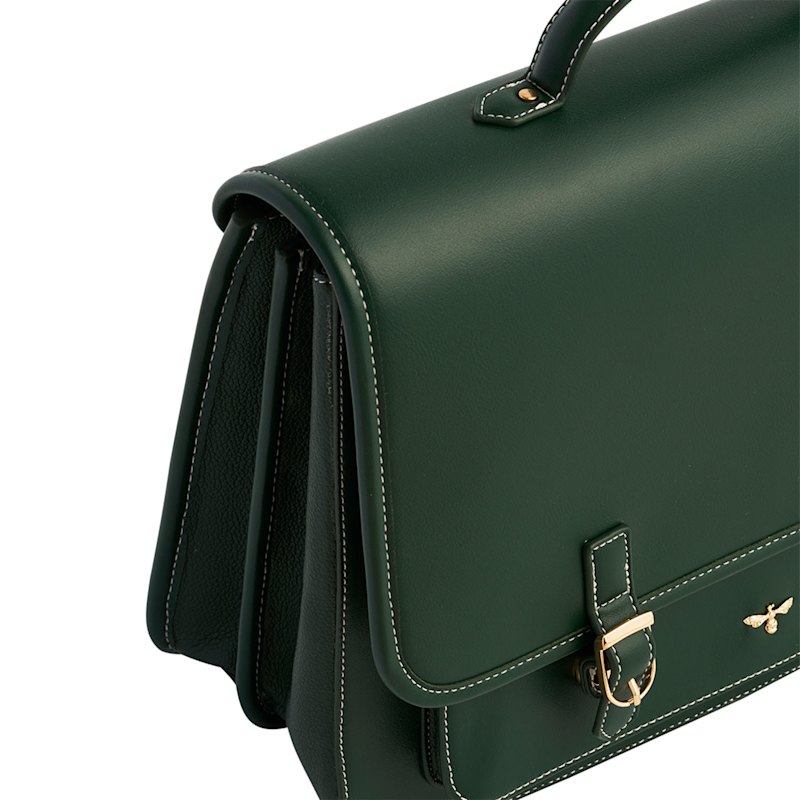 Thumbnail of Green Satchel Backpack Large image