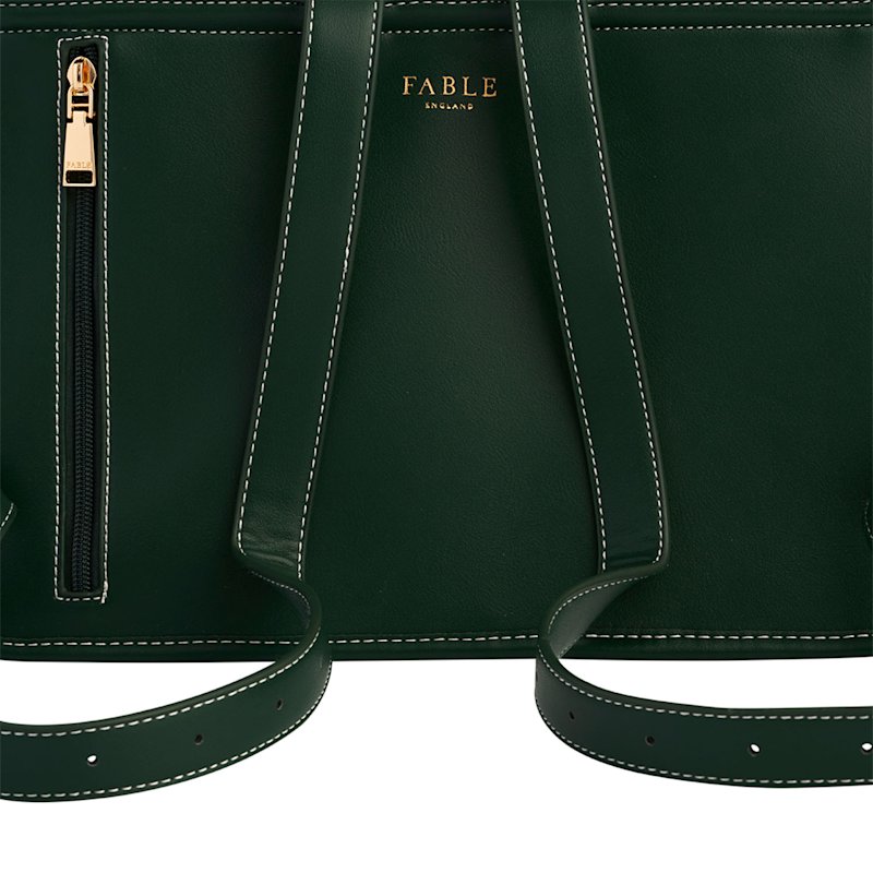 Thumbnail of Green Satchel Backpack Large image