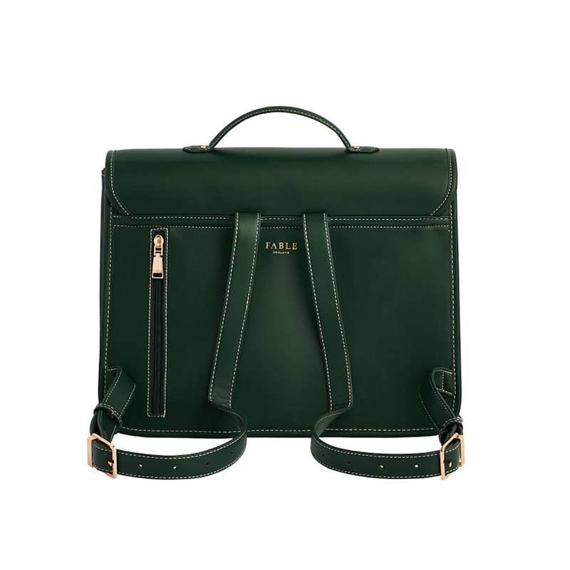 Thumbnail of Green Satchel Backpack Large image