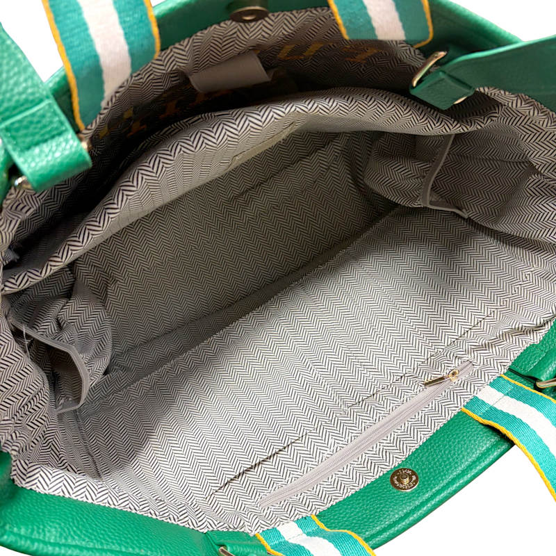 Thumbnail of Green Chequered Full Of Shit Handbag image
