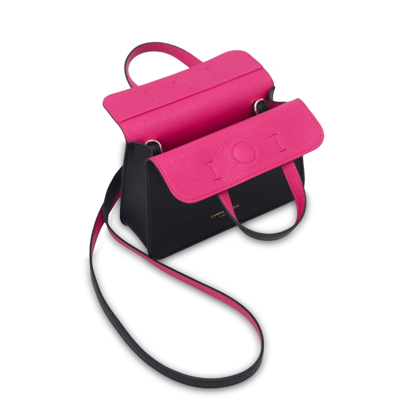 Thumbnail of Greta Handbag Black-Fuchsia image