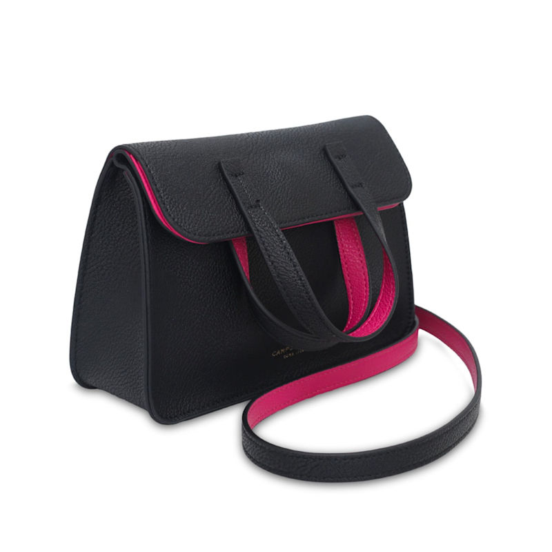 Thumbnail of Greta Handbag Black-Fuchsia image
