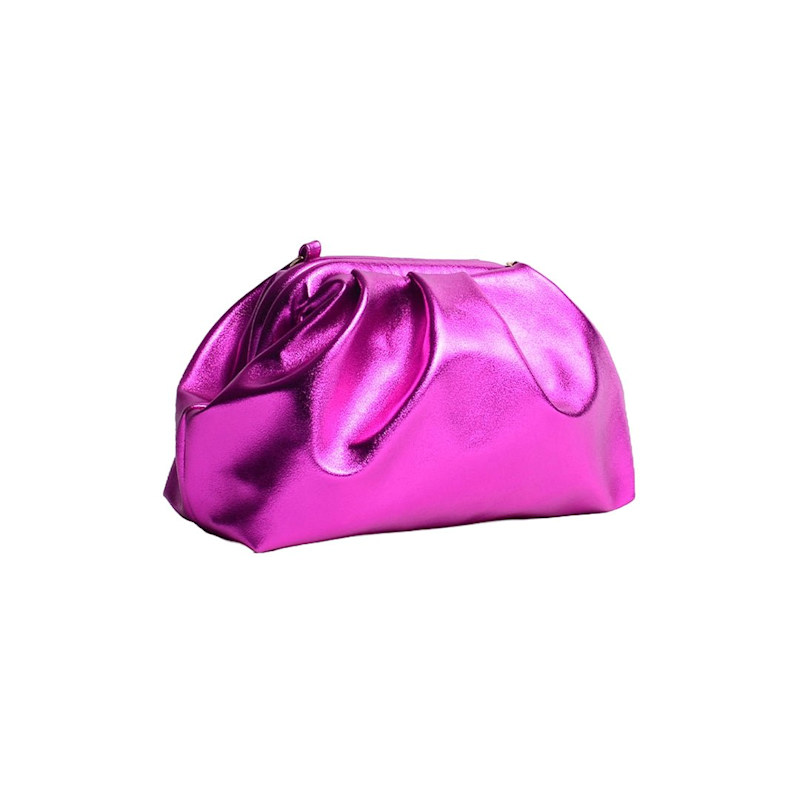 Thumbnail of Greville Metallic Clutch Bags - Magenta image