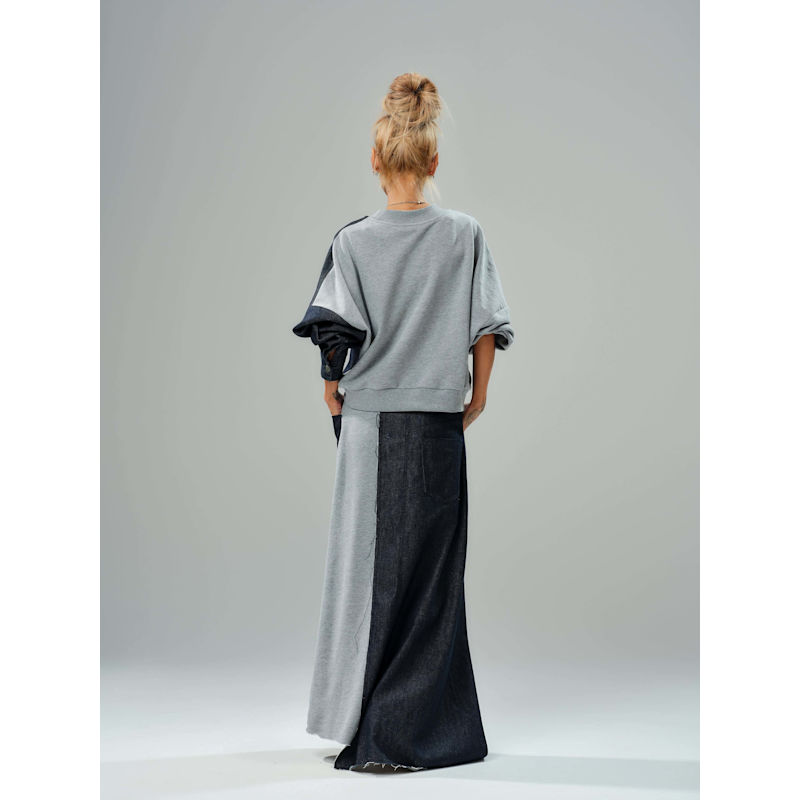 Thumbnail of Grey & Denim Co-Ord Set image