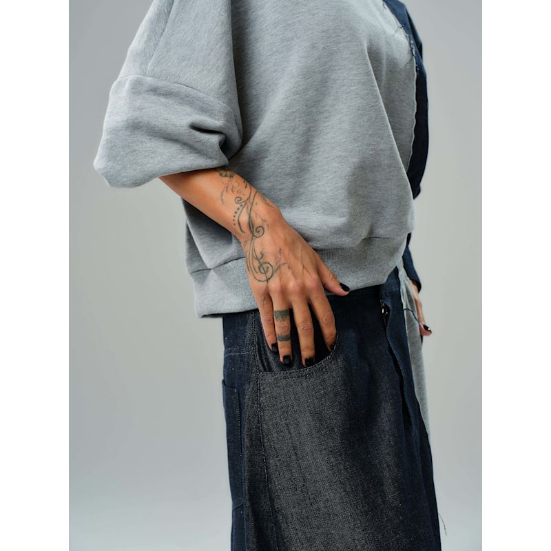 Thumbnail of Grey & Denim Co-Ord Set image