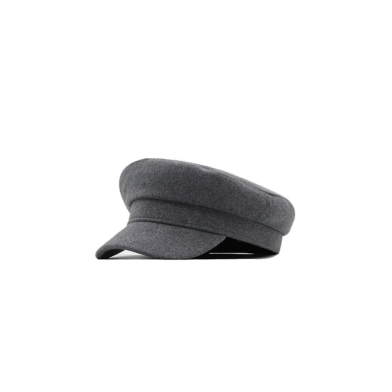 Thumbnail of Grey Wool Baker Boy Hat image