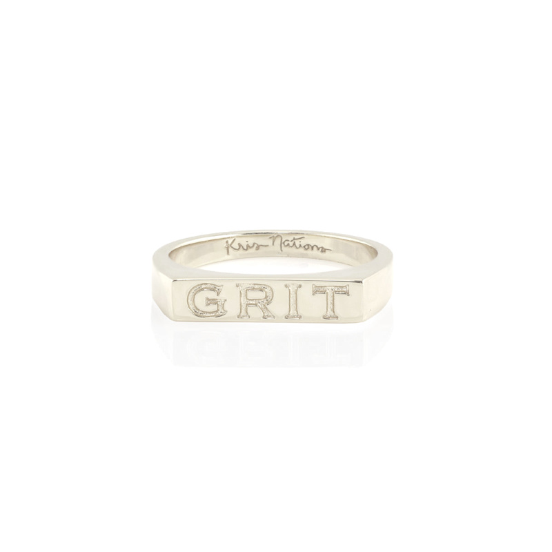 Thumbnail of Grit Engraved Ring - Silver image