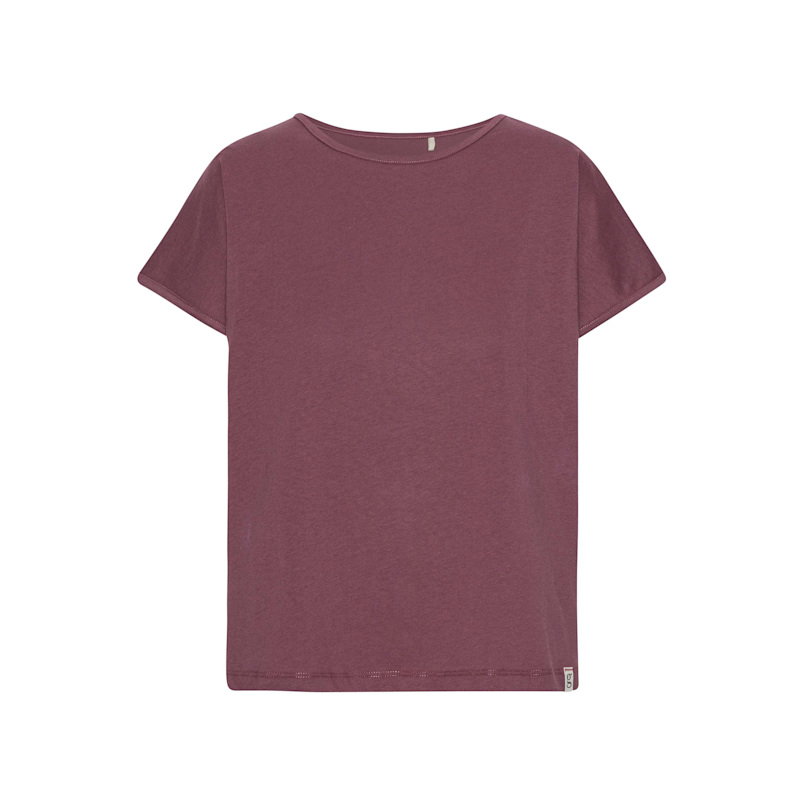 Thumbnail of Grobund Karen T-Shirt - The Short One In Aubergine image