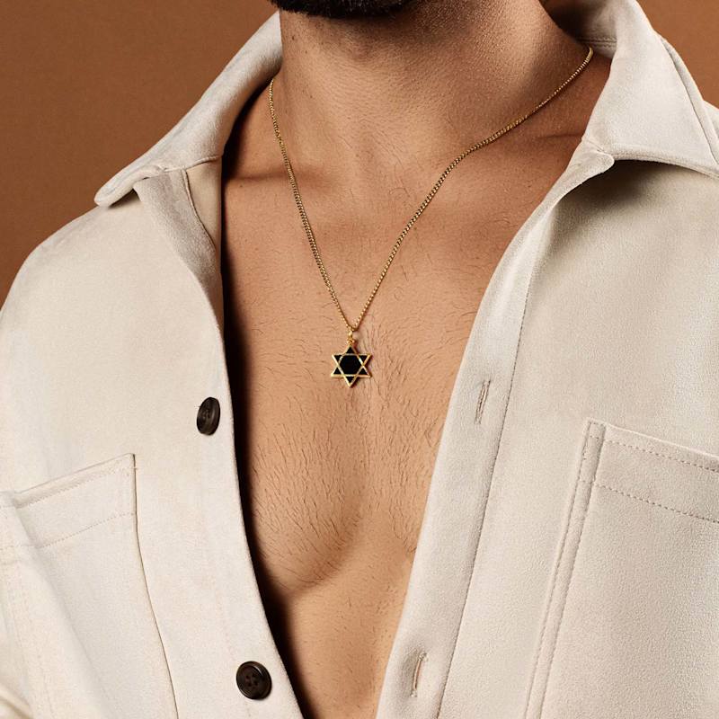 Grounded In Hope - Black Onyx Star Of David Necklace | Karma and