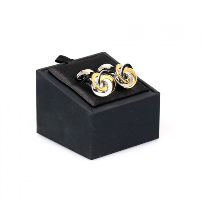 Thumbnail of Ring Circle Cufflink – Silver Gold image