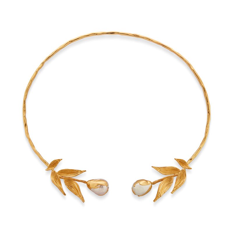 Thumbnail of Gold Reva Choker With Baroque Pearls image