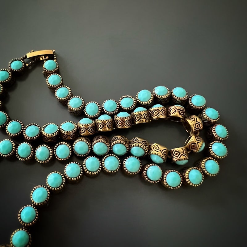 Thumbnail of Turquoise Tennis Mystic Necklace - Turquoise image