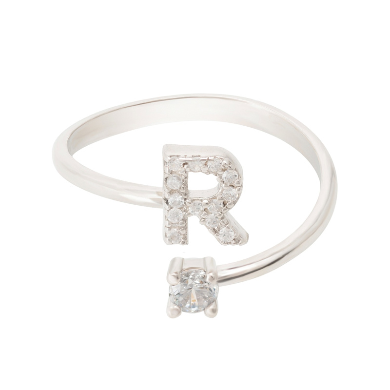 Thumbnail of Initial Ring Silver R image