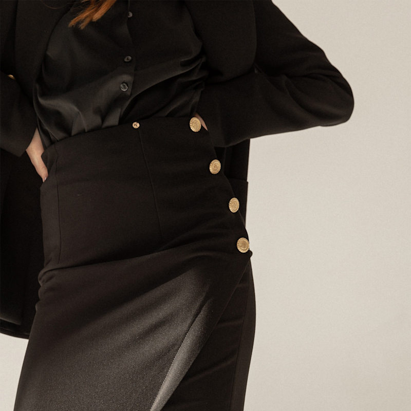 Thumbnail of Button-Detail Pencil Skirt image