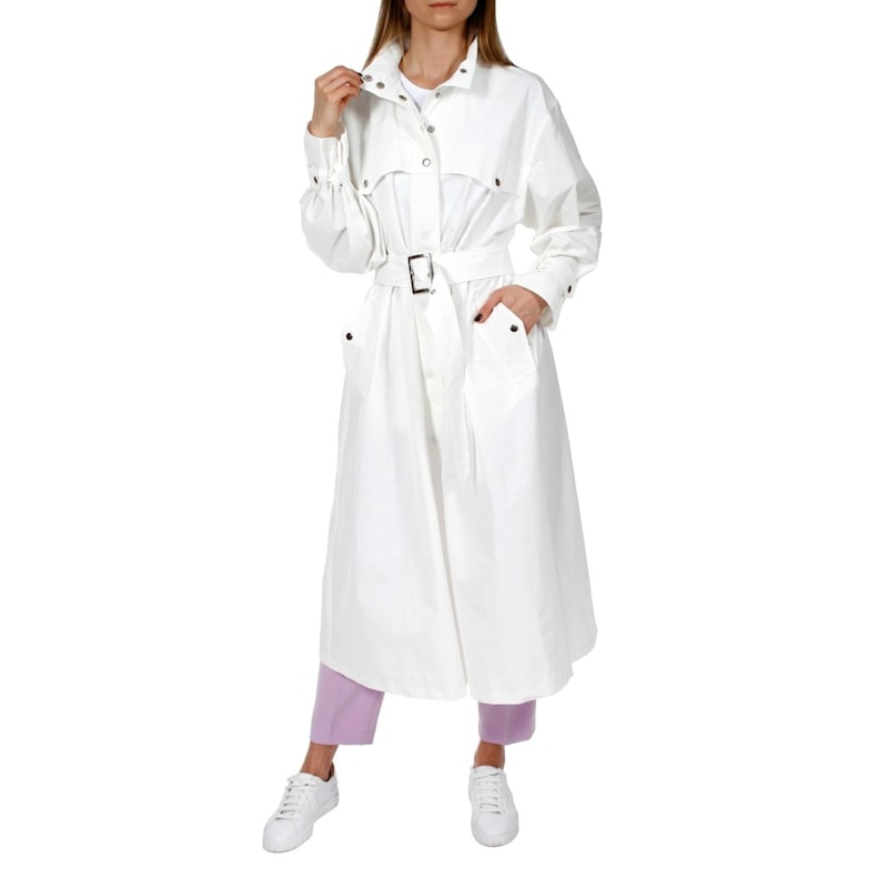 Thumbnail of Vanda White Milk Trench Coat image