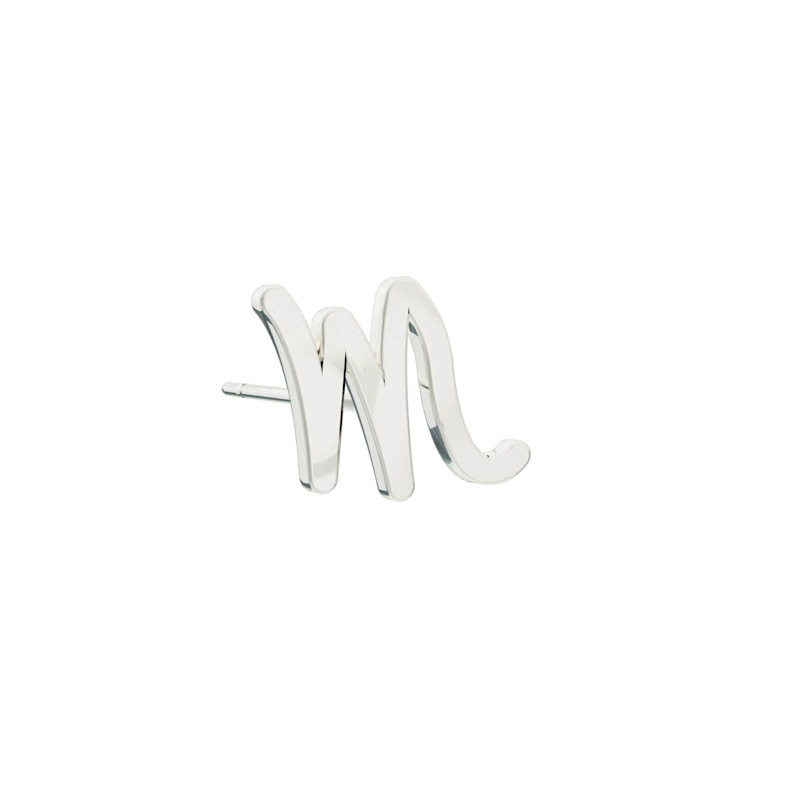 Thumbnail of Alphabet Stud Earring - Silver image