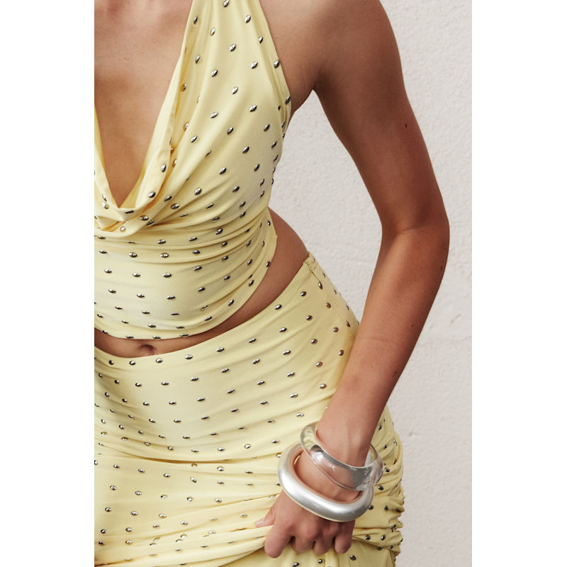 Thumbnail of Haley Long Jersey Skirt In Lemonade image