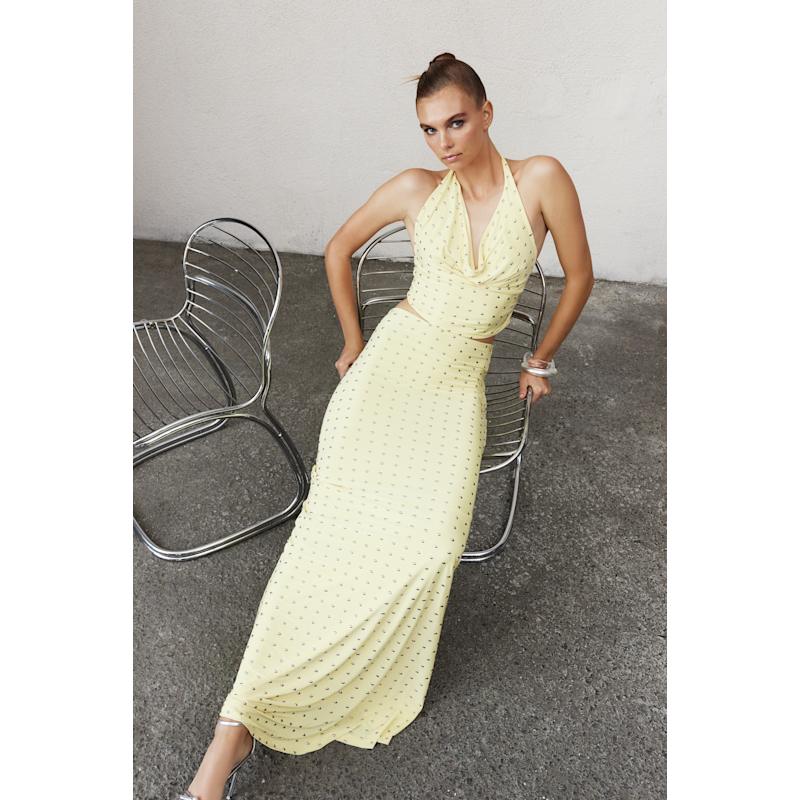 Thumbnail of Haley Long Jersey Skirt In Lemonade image