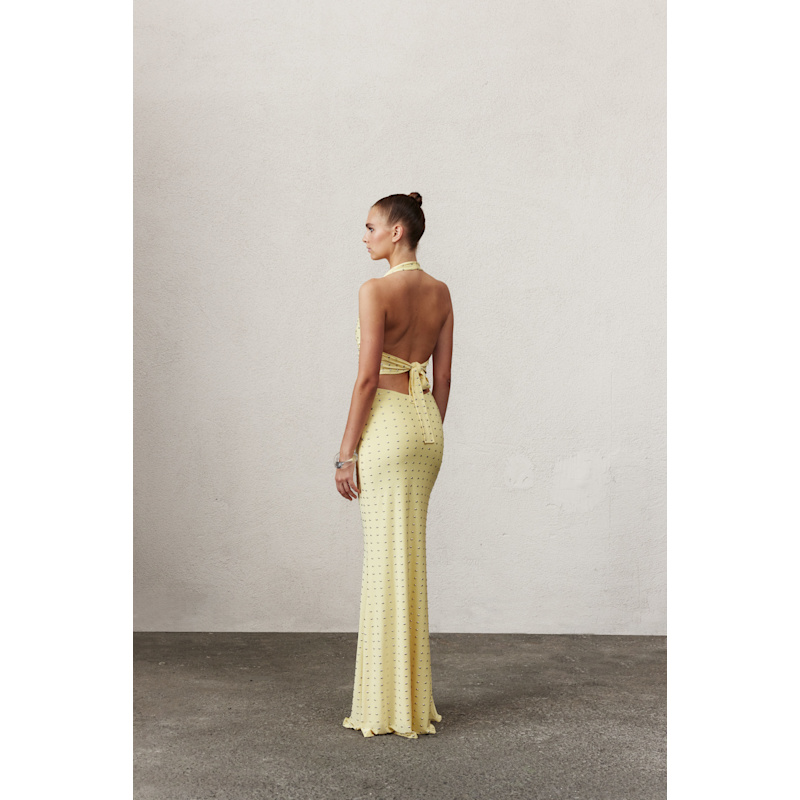 Thumbnail of Haley Long Jersey Skirt In Lemonade image