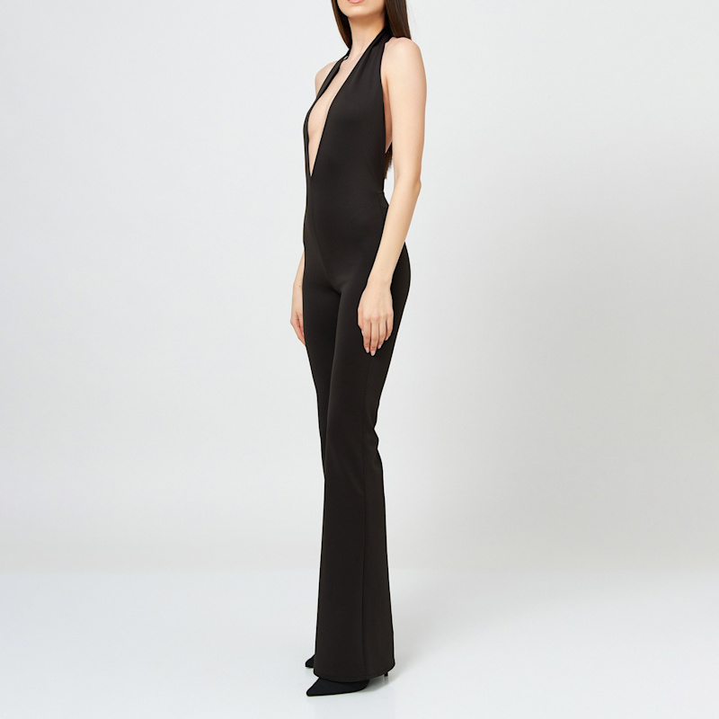 Thumbnail of Halterneck Flared Jumpsuit image