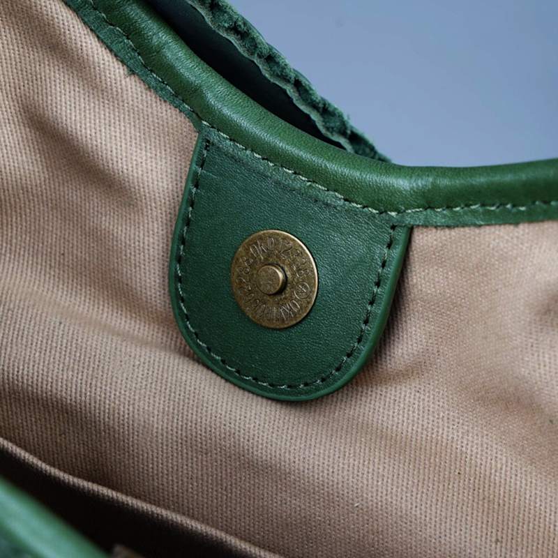 Thumbnail of Hand Weaving Leather Shoulder 'Susanna' - Green image