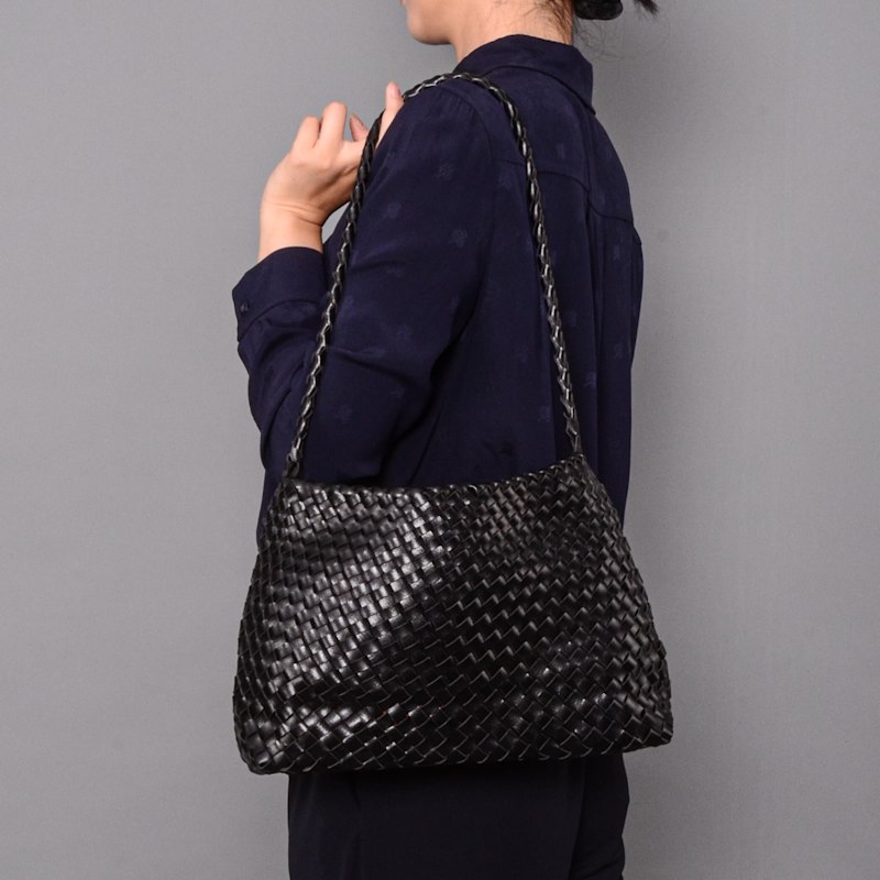 Thumbnail of Hand Weaving Shoulder Bag - Black image