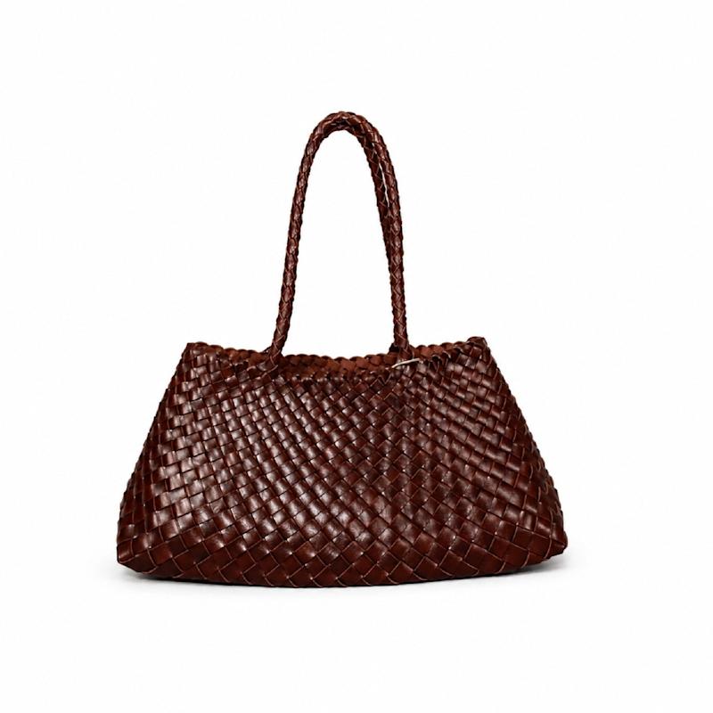 Thumbnail of Hand Woven Shoulder Bag 'Donna' - Brown image