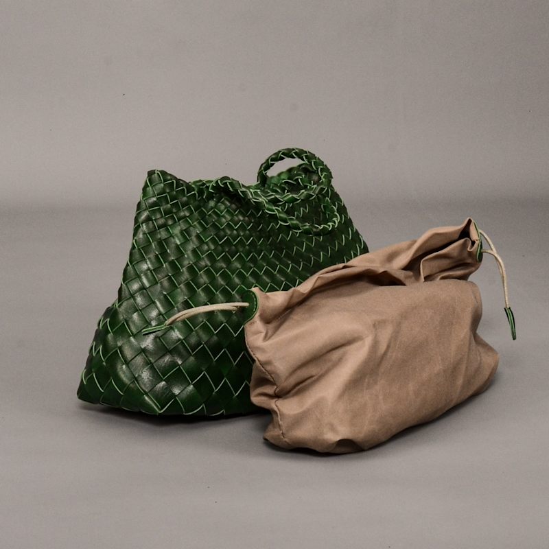 Thumbnail of Hand Woven Tote 'Adelina' - Green image