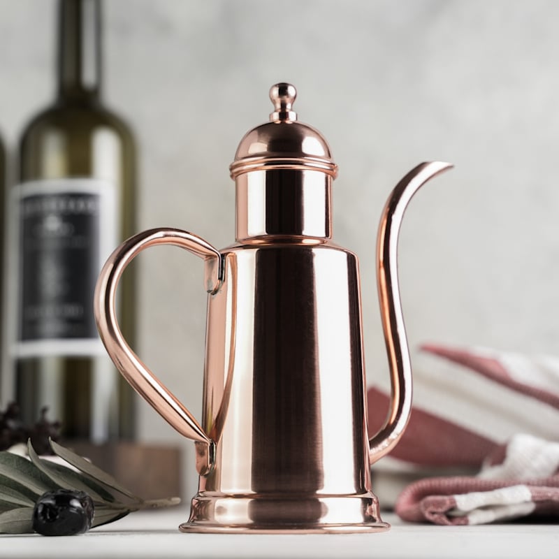 Solid Copper Oil & Vinegar Dispenser | ANATOLIACRAFT | Wolf & Badger