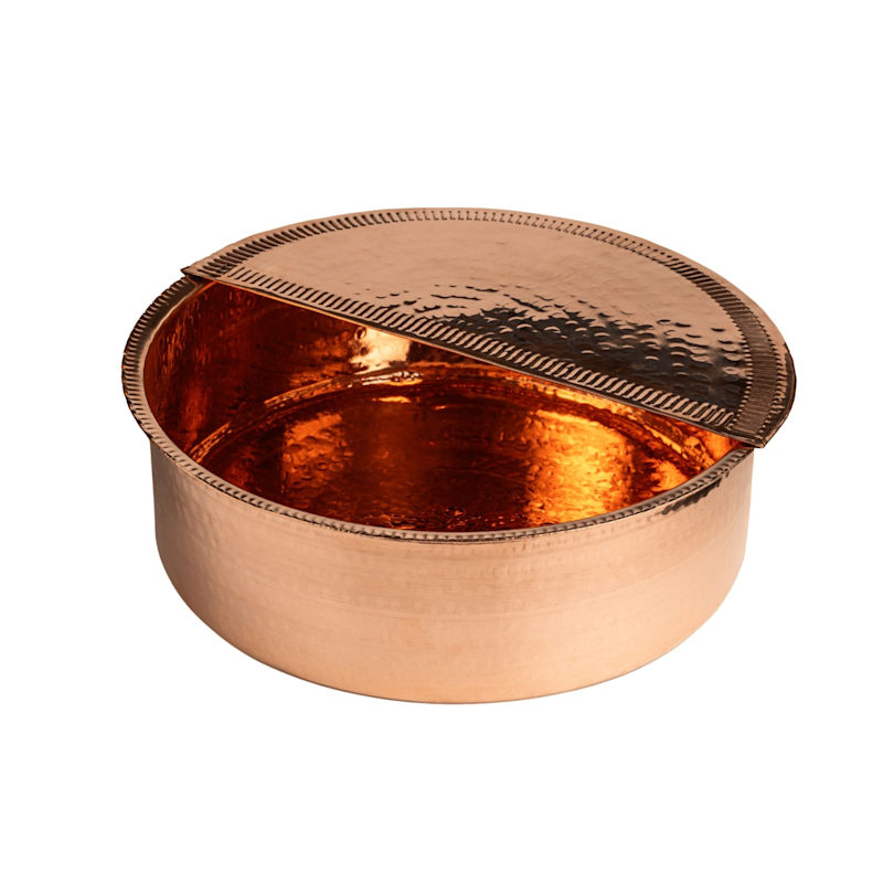 Thumbnail of Solid Copper Foot Spa Bowl With Removable Footrest image