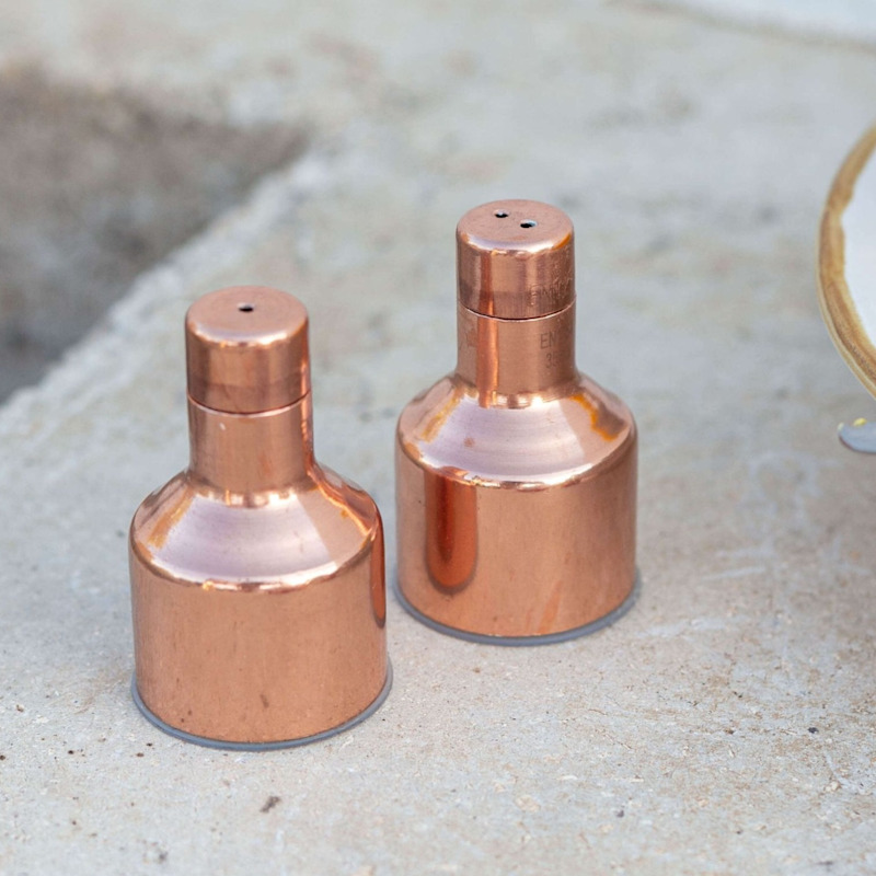 Thumbnail of Handcrafted Solid Copper Salt And Pepper Shaker Set image
