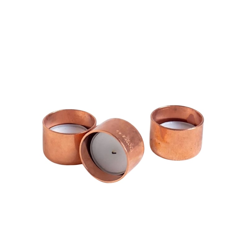 Thumbnail of Copper Tealight Holders Set Of Three image