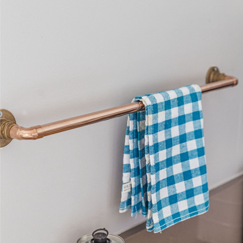 Thumbnail of Solid Copper Wall-Mounted Towel Rail image