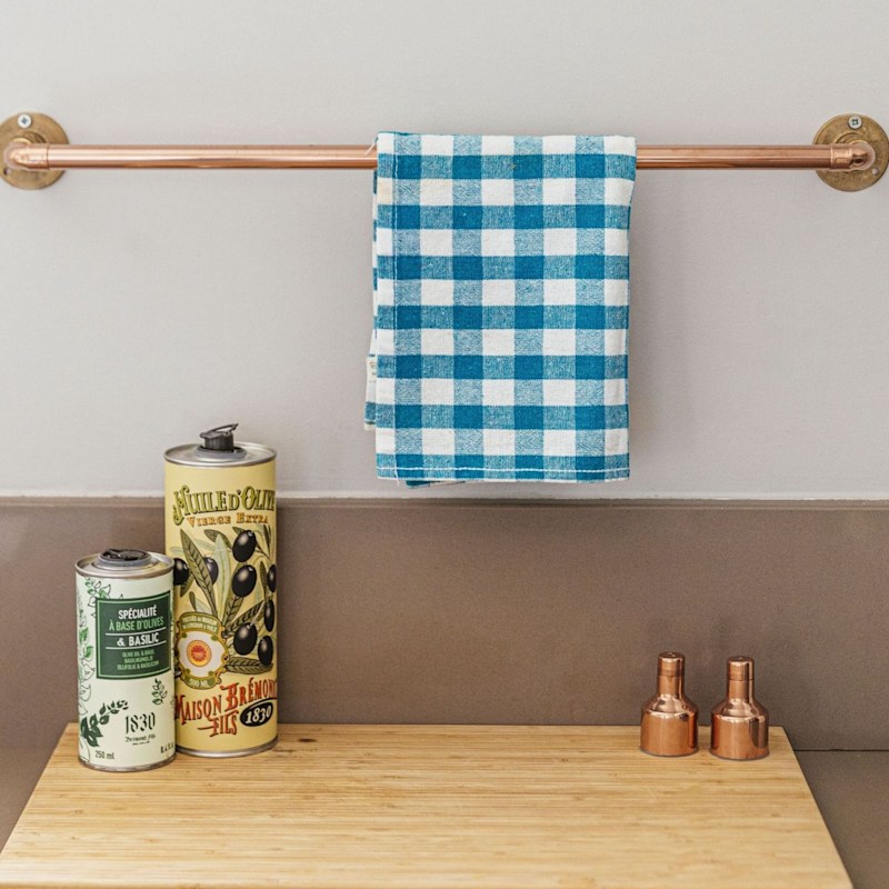 Thumbnail of Solid Copper Wall-Mounted Towel Rail image
