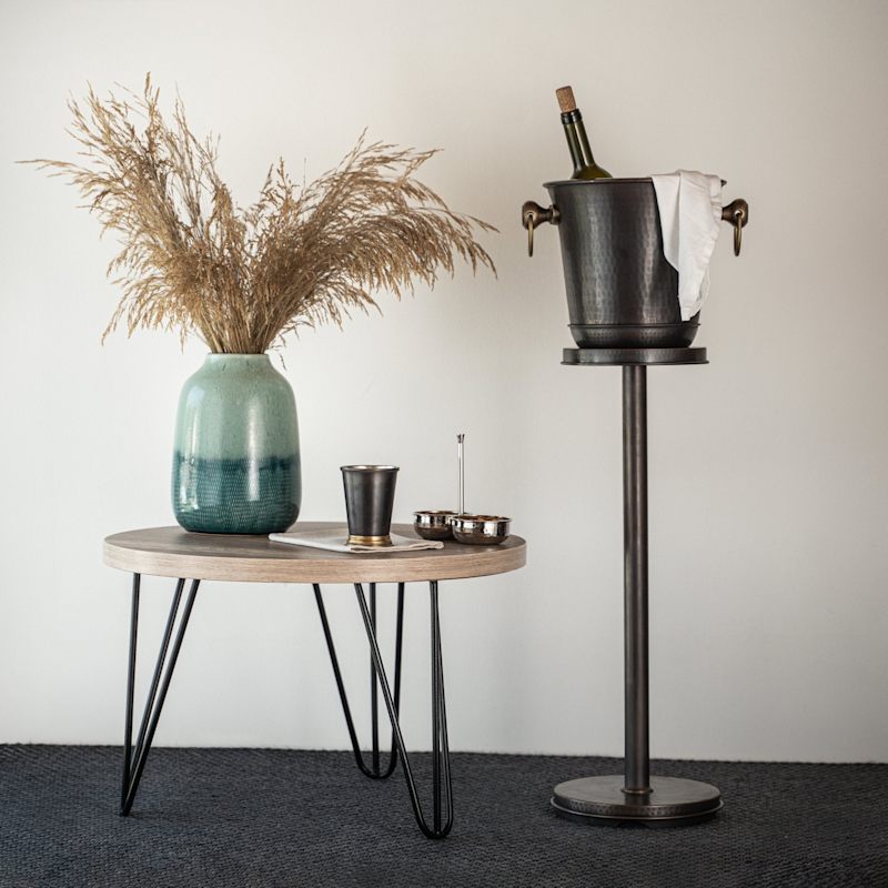 Thumbnail of Dark Copper Champagne And Ice Bucket With Stand image
