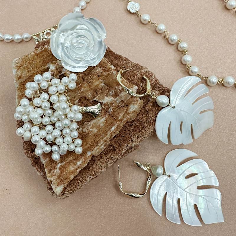 Thumbnail of Handcrafted Freshwater Pearls Tree Brooch image