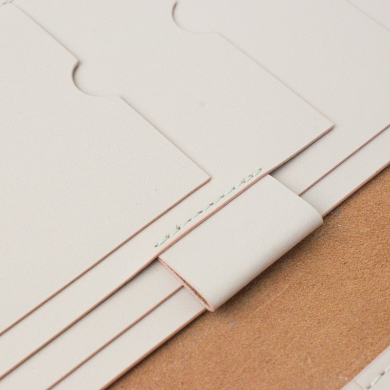 Thumbnail of Handmade Leather Passport & Travel Wallet In Nude Pink image