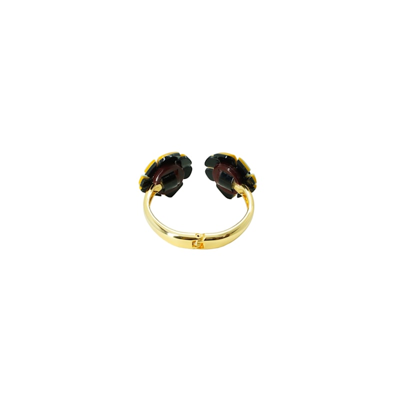 Thumbnail of Handmade Acrylic Bangle Alecrim Mustard image