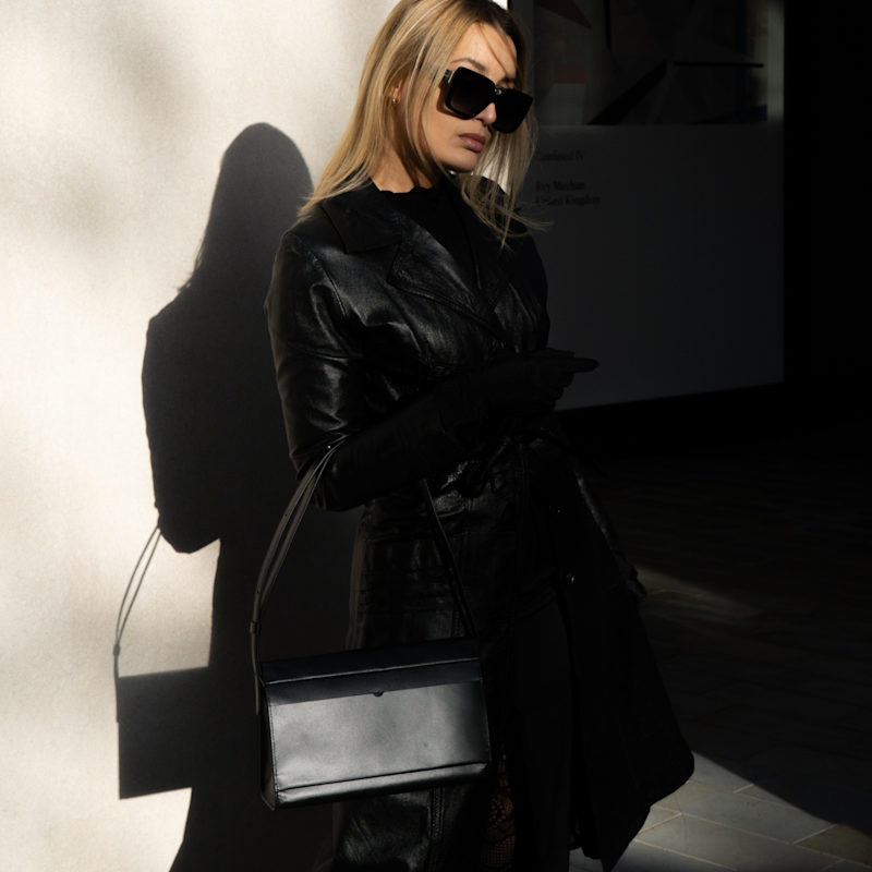 Thumbnail of The Christy Handmade Adjustable Shoulder Bag - Black image