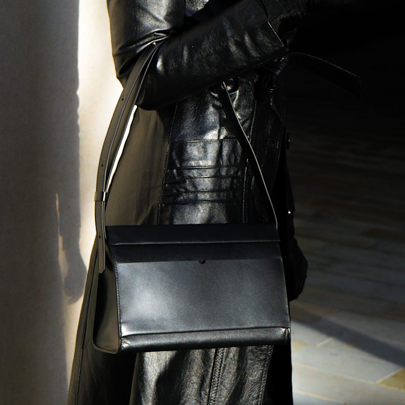 Thumbnail of The Christy Handmade Adjustable Shoulder Bag - Black image