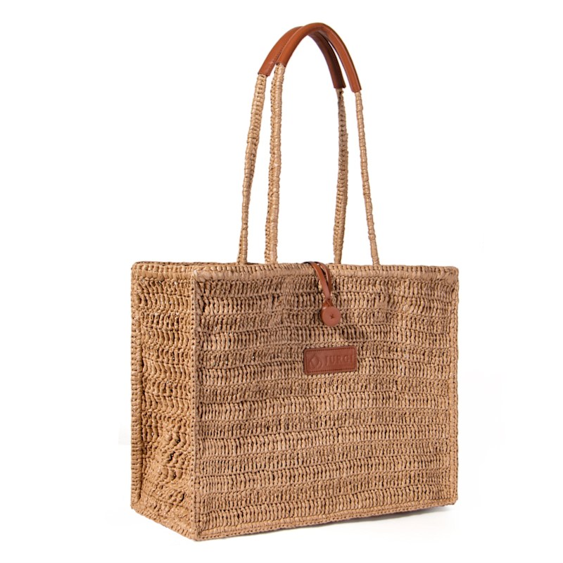 Thumbnail of Handmade Beach Bag With Leather Accents image