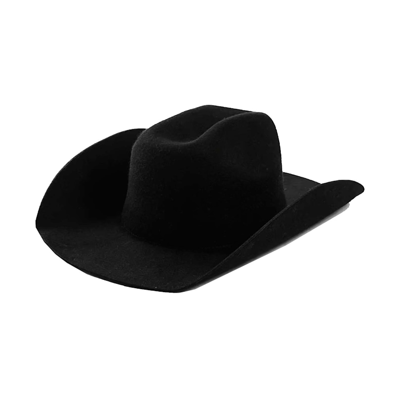 Thumbnail of Handmade Black Wool Cowboy Hat image