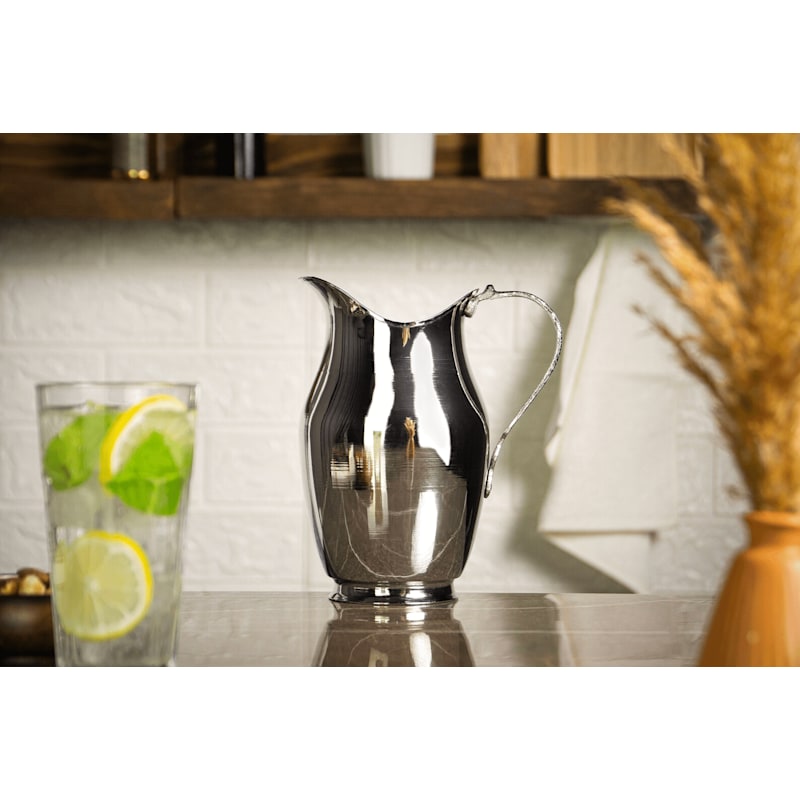 Thumbnail of Silver-Tone Copper Water Pitcher image