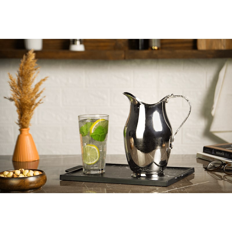 Thumbnail of Silver-Tone Copper Water Pitcher image