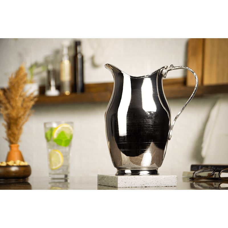 Thumbnail of Silver-Tone Copper Water Pitcher image