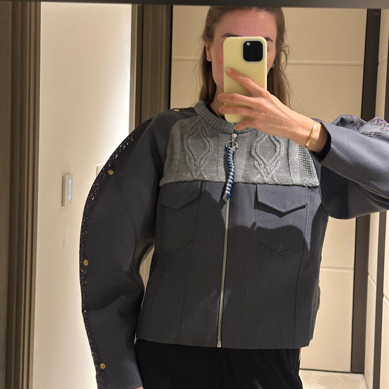 Thumbnail of Handmade Indonesian Knitted Bomber Jacket image