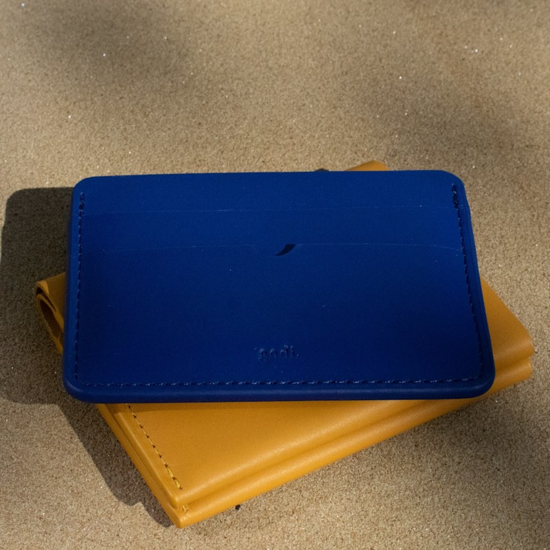 Thumbnail of Handmade Leather Card Case - Cobalt Blue image