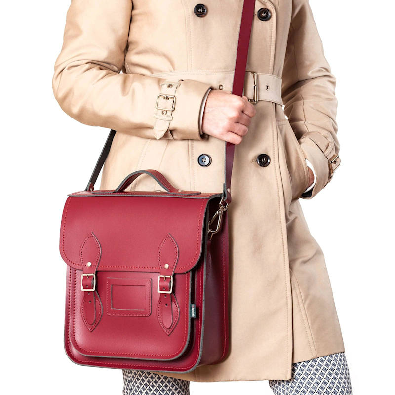 Thumbnail of Handmade Leather City Backpack Small- Oxblood image