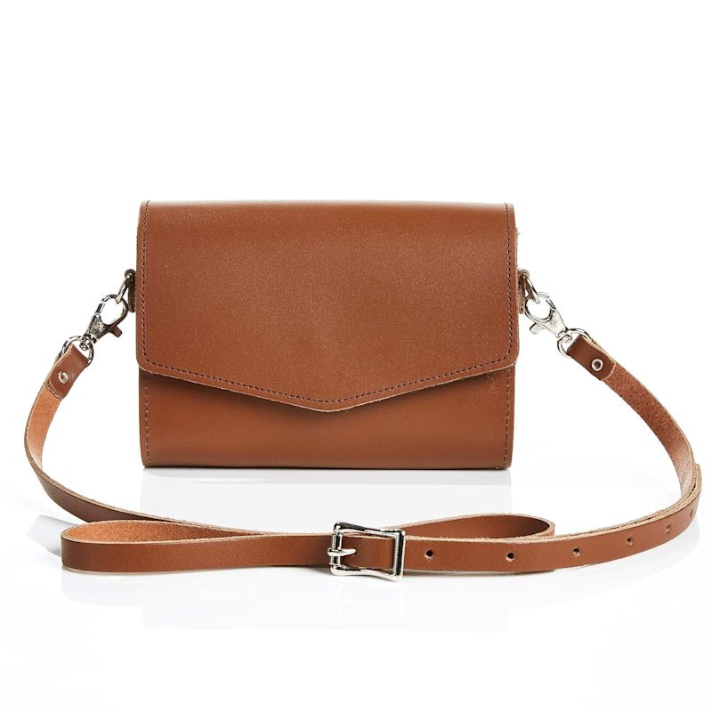 Thumbnail of Handmade Leather Clutch Bag - Chestnut image