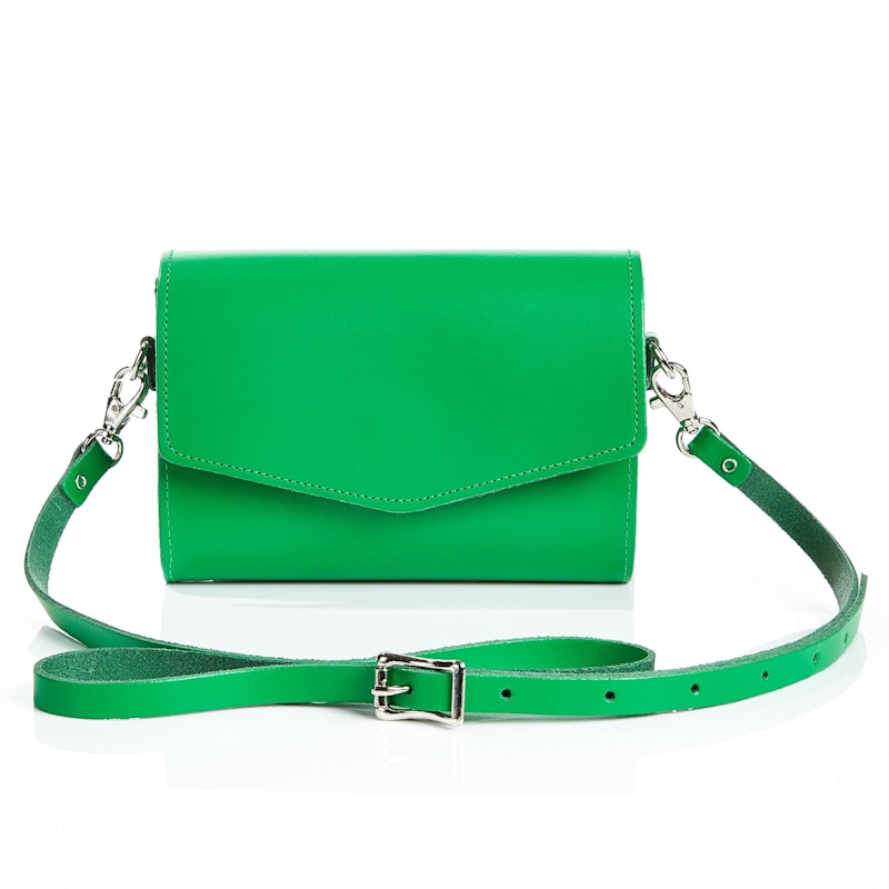 Thumbnail of Handmade Leather Micro Clutch Bag - Green image